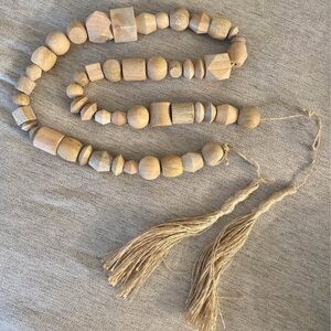 Large Wooden Beaded Garland